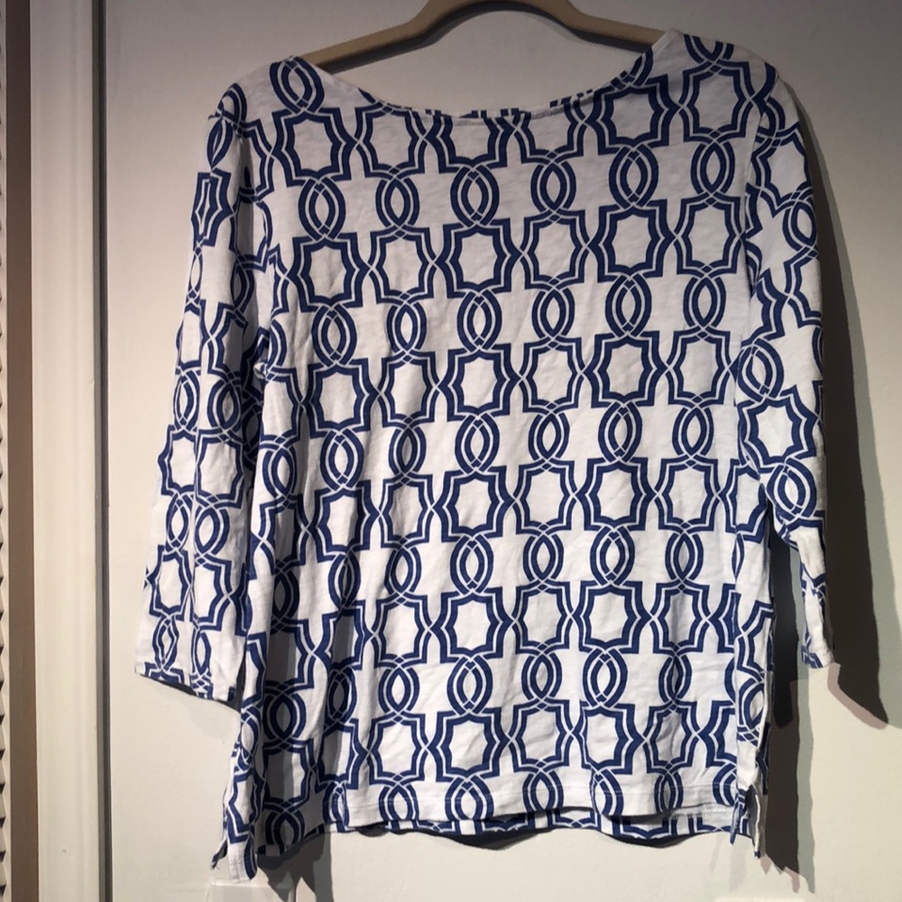 Chico’s Patterned Tunic Blouse - image 1